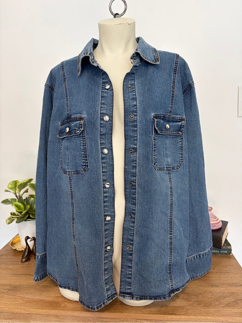 Vintage Cotton Ginny Sport Denim Shacket M